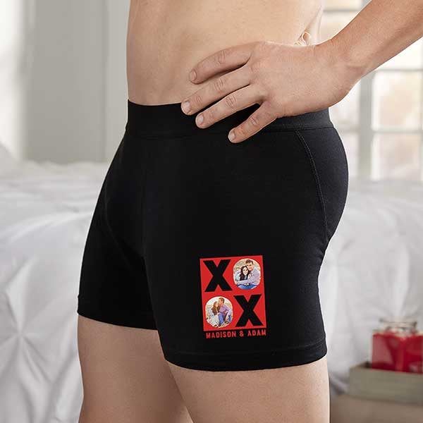 XOXO Photo Personalized Boxer Briefs with Picture - 29676