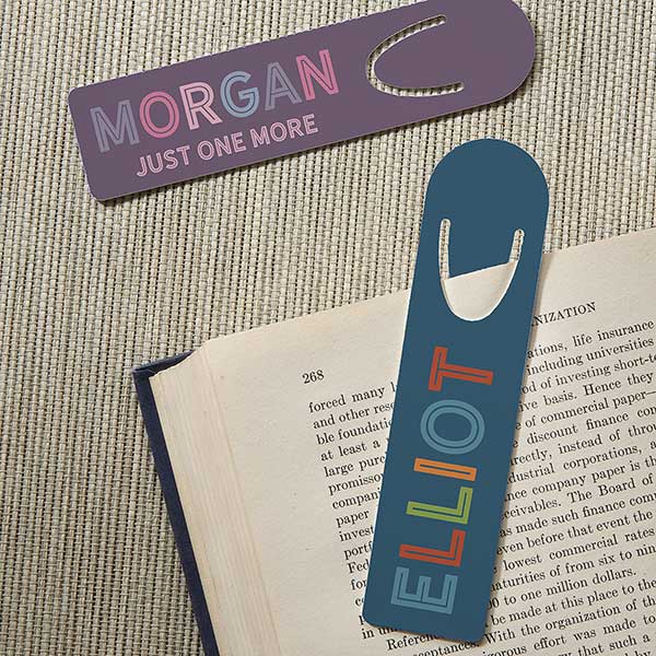 Colorful Name Personalized Metal Bookmarks - 29680