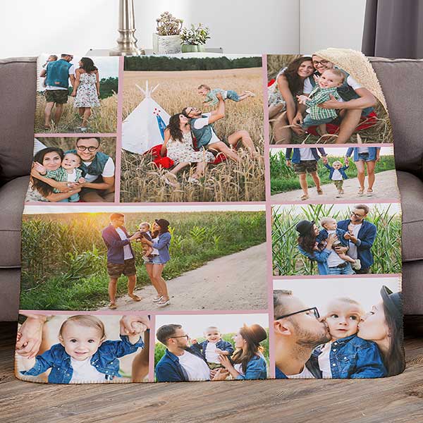 Photo Collage For Her Personalized Photo Blankets - 29700