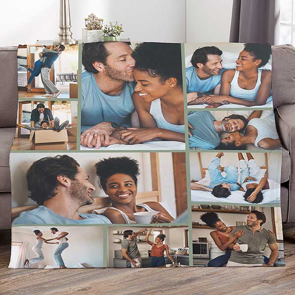 Collage Fleece Blanket