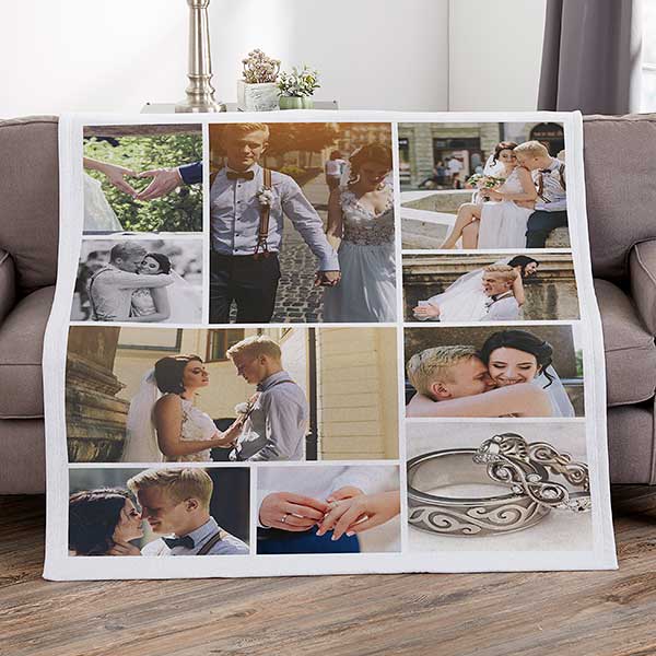 Photo Collage For Couples Personalized Photo Blankets - 29702