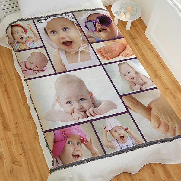 Photo Collage For Baby Personalized Photo Blankets - 29703