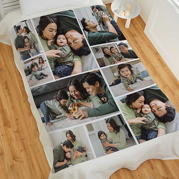 Photo Collage For Baby Personalized Photo Blankets - 29703