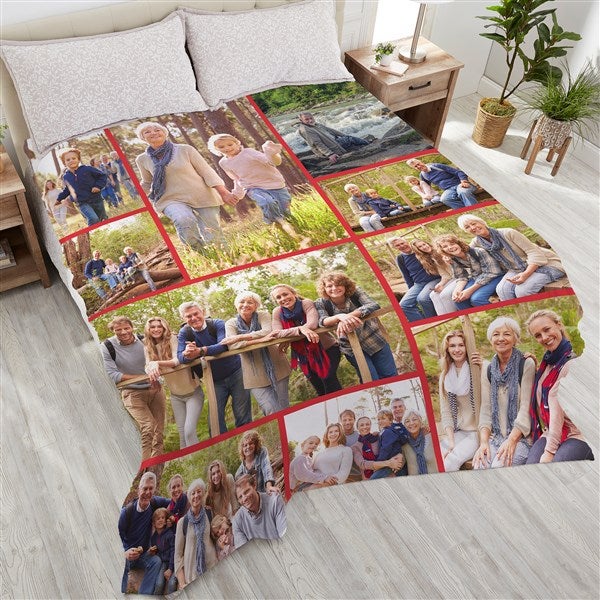Photo Collage For Grandparents Personalized Photo Blankets - 29706