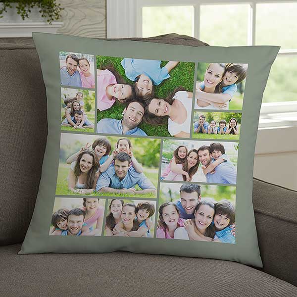 Photo Collage For Him Personalized Throw Pillows - 29708