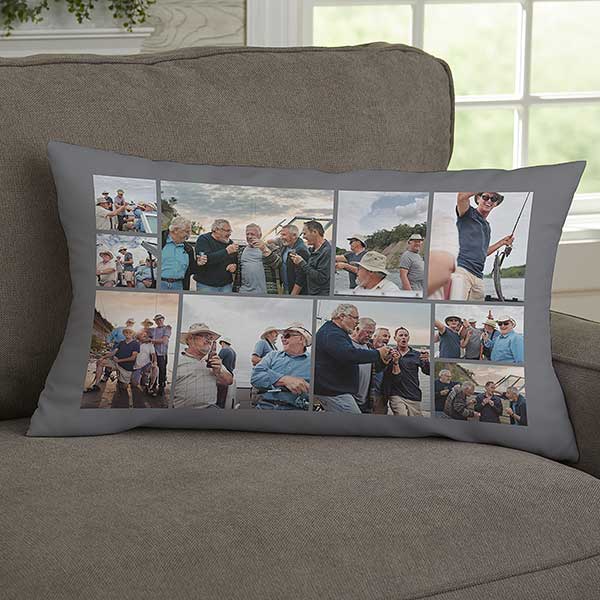 Photo Collage For Him Personalized Throw Pillows - 29708