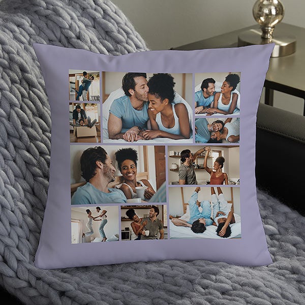 Photo Collage For Couples Personalized 14-inch Throw Pillow