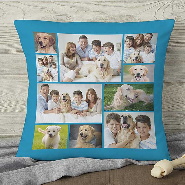 Photo Collage For Pet Personalized Throw Pillows - 29712