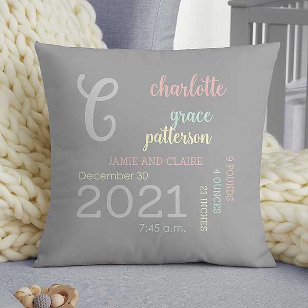 baby girl decorative pillows