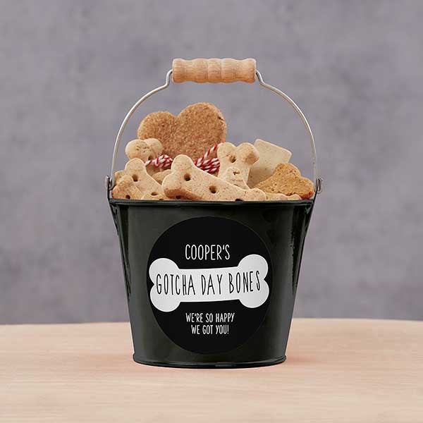 Dog's Birthday Personalized Dog Treat Buckets - 29806