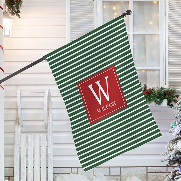 Holiday Custom Pattern Personalized House Flag - 29820