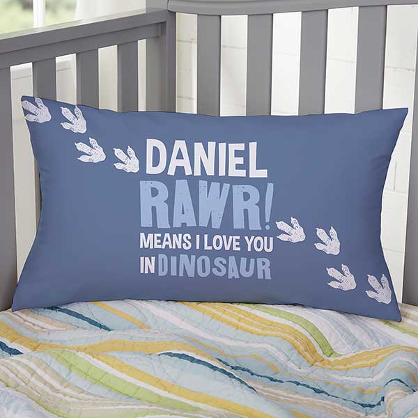 Dinosaur World Personalized Throw Pillows for Kids - 29869