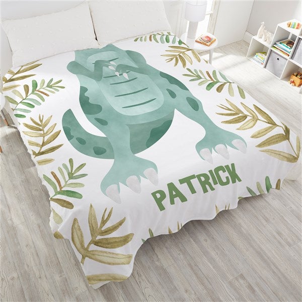 Dinosaur Character Personalized Kids Blankets - 29870