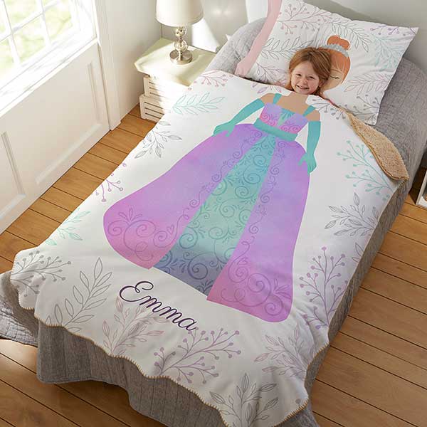 Princess Character Personalized 50x60 Sherpa Blanket