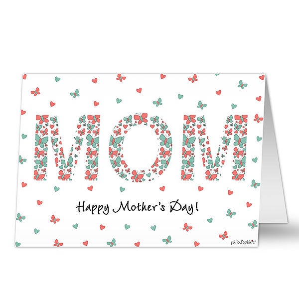 Floral Mom Personalized Greeting Card by philoSophie's - 29934
