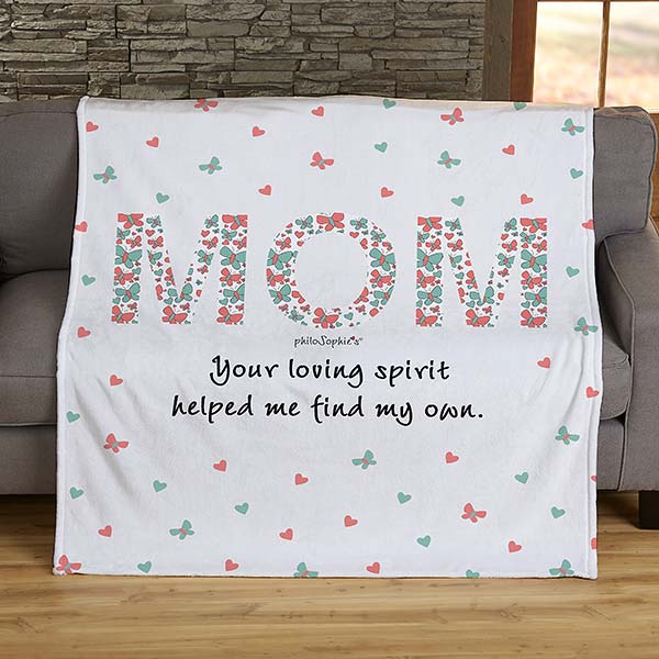 Floral Mom Personalized Blankets by philoSophie's - 29935