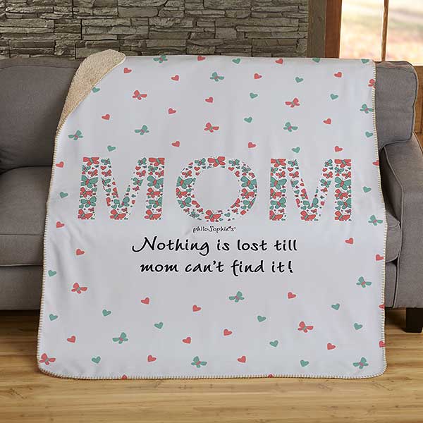 Floral Mom Personalized Blankets by philoSophie's - 29935