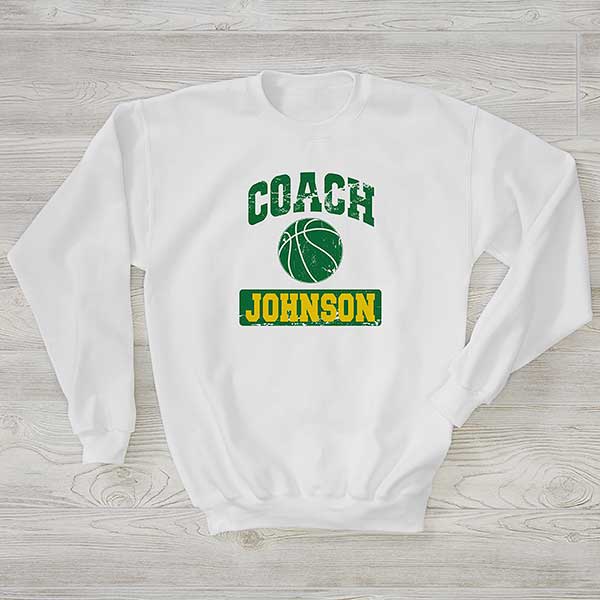 15 Sports Personalized Coach Sweatshirts - 29938