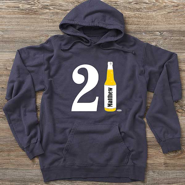 21st Birthday Personalized Adult Sweatshirts - 29940