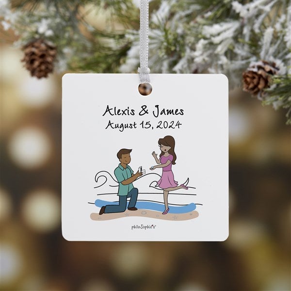 Beach Engagement philoSophie's Personalized Ornaments - 29949