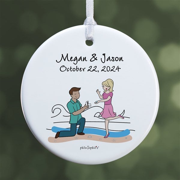 Beach Engagement philoSophie's Personalized Ornaments - 29949