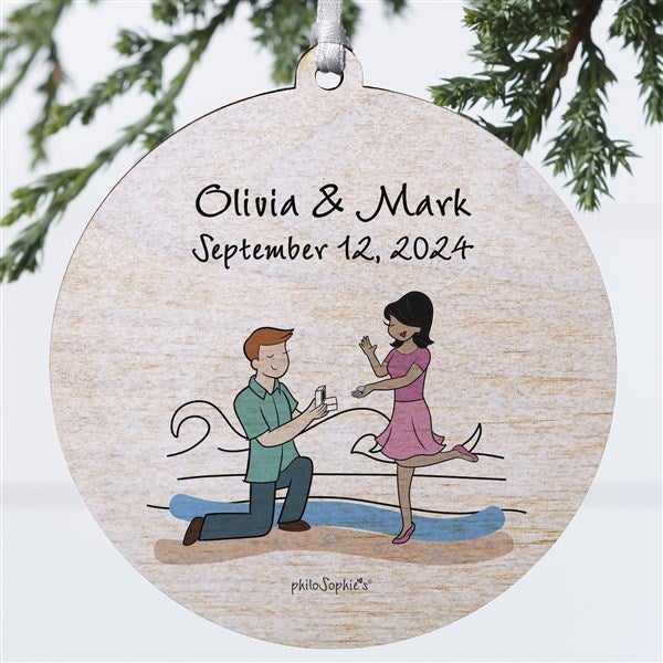 Beach Engagement philoSophie's Personalized Ornaments - 29949