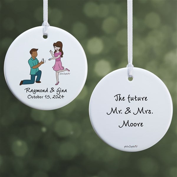 Couple Engagement philoSophie's Personalized Ornaments - 29951