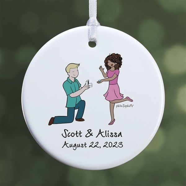 Couple Engagement philoSophie's Personalized Ornaments - 29951