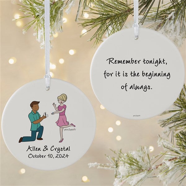 Couple Engagement philoSophie's Personalized Ornaments - 29951