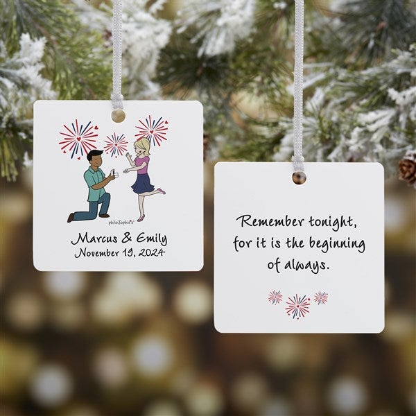 Fireworks Engagement philoSophie's Personalized Ornaments - 29952