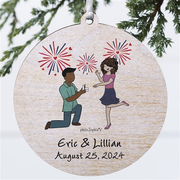 Fireworks Engagement philoSophie's Personalized Ornaments - 29952