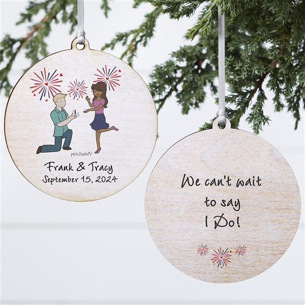 Fireworks Engagement philoSophie's Personalized Ornaments - 29952