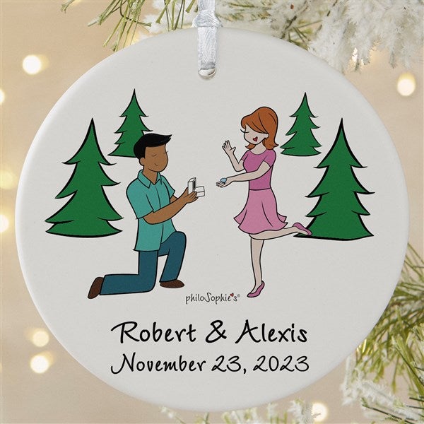 Engagement In The Park philoSophie's Personalized Ornaments - 29953