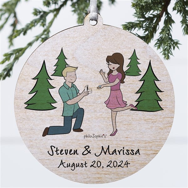 Engagement In The Park philoSophie's Personalized Ornaments - 29953