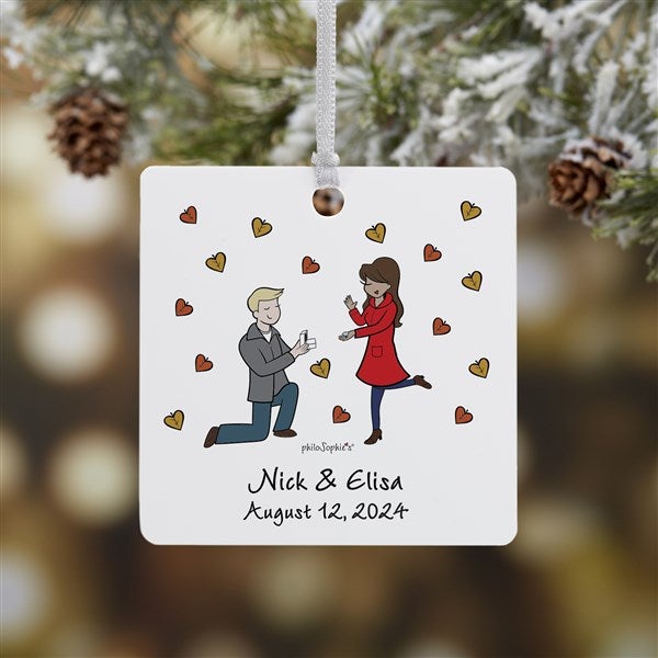 Fall Engagement philoSophie's Personalized Ornaments - 29955