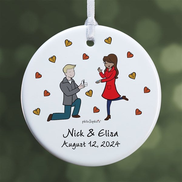 Fall Engagement philoSophie's Personalized Ornaments - 29955