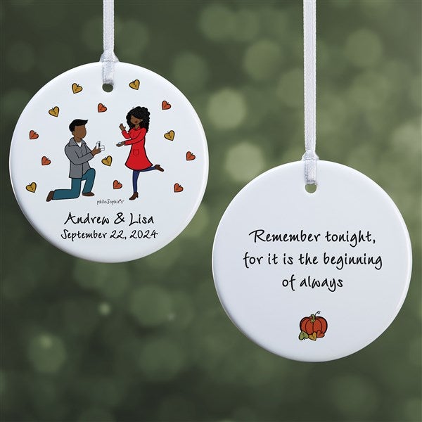 Fall Engagement philoSophie's Personalized Ornaments - 29955
