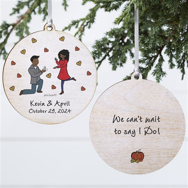 Fall Engagement philoSophie's Personalized Ornaments - 29955