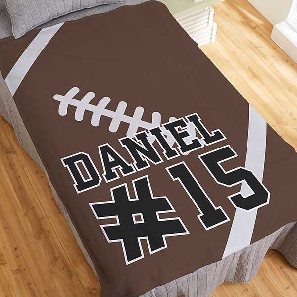 Football Personalized 50x60 Plush Fleece Blanket