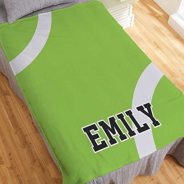 Tennis Personalized 50x60 Plush Fleece Blanket Kids Gifts
