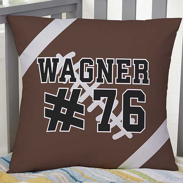Football Personalized Sports Throw Pillows - 29975