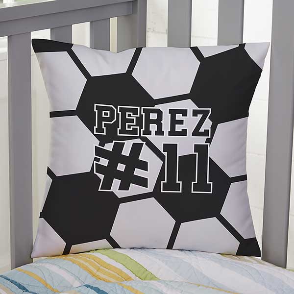 Soccer Personalized Sports Throw Pillows