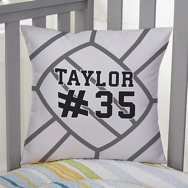 Volleyball Personalized Sports Throw Pillows - 29978