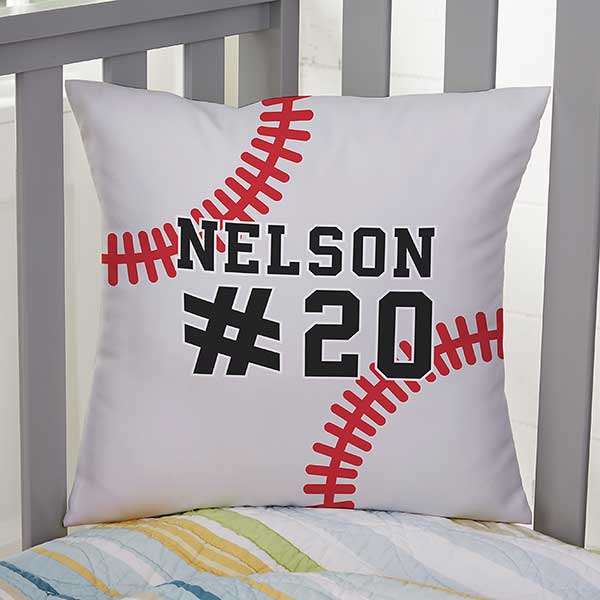 Baseball Personalized Sports Throw Pillows - 29979