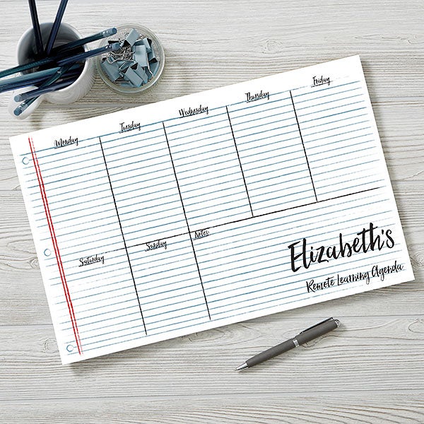 Notebook Scribbles Personalized E-Learning Weekly Planners - 30021