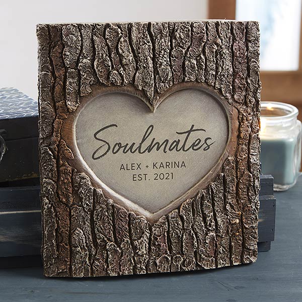 Soulmates Personalized Resin Tree Trunk Sculpture - 30025