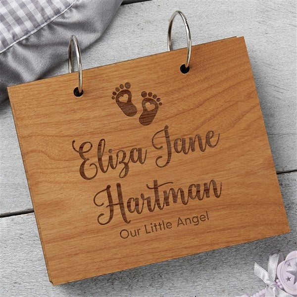 Baby's First Year Personalized Wood Photo Album - 30048