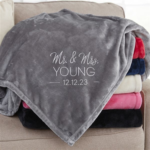 Stamped Elegance Personalized Fleece Blankets