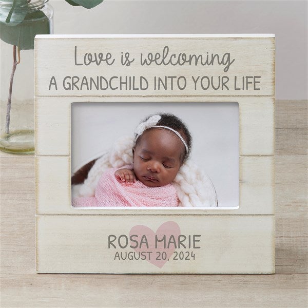 Love Is... Grandparents Personalized Shiplap Picture Frame - 30082