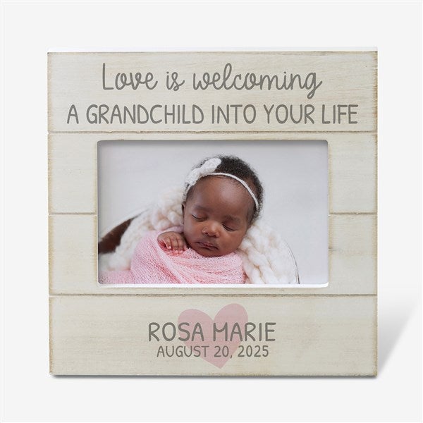 Love Is... Grandparents Personalized Shiplap Picture Frame - 30082